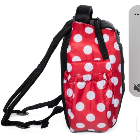 Hopper Shorty Backpack  - Crimson Large Dot - Picture 6 of 8